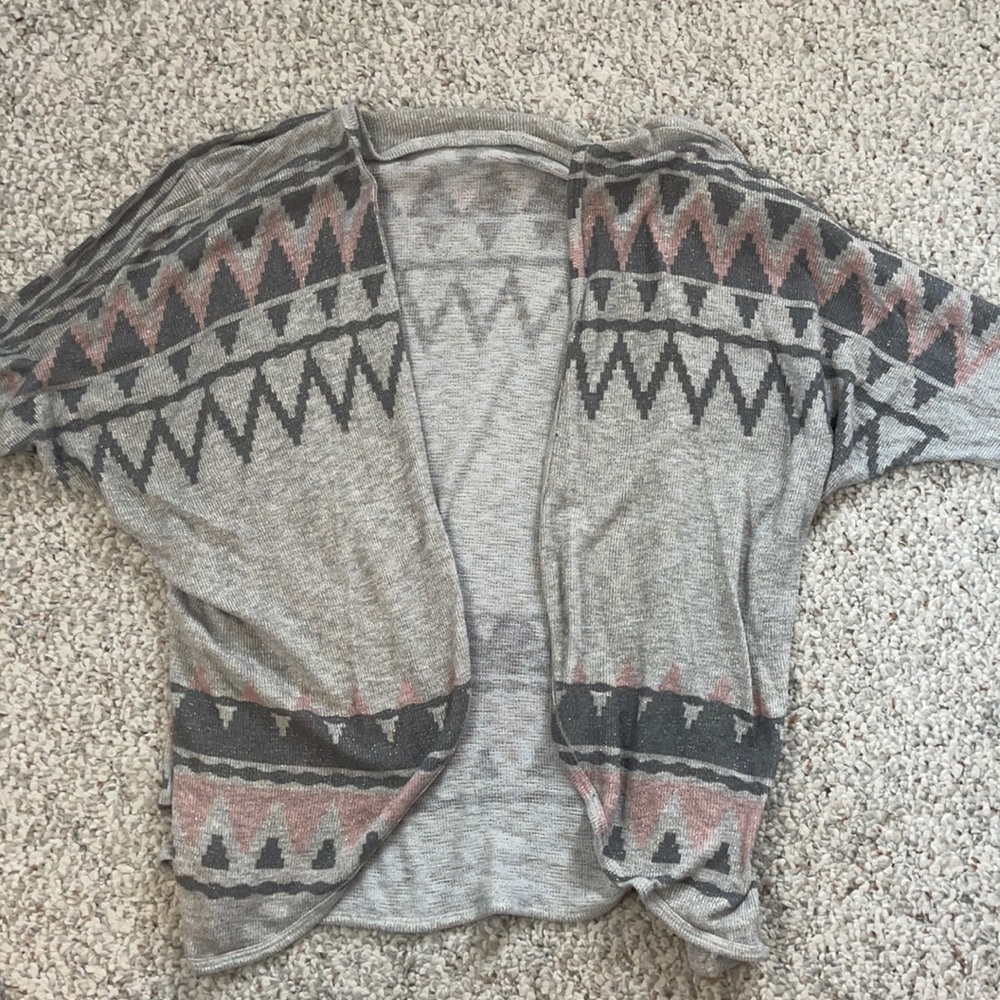 Gray sparkly cardigan
